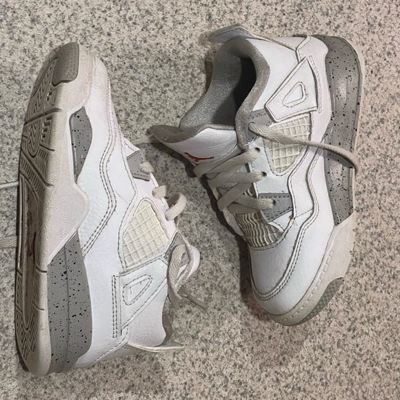 Jordan 4 retro white Oreo toddler 9c - Picture 5 of 6